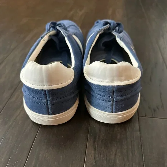 Steve Madden Sewell Men's Blue & White Suede Sneakers Size 12 - Picture 7 of 10